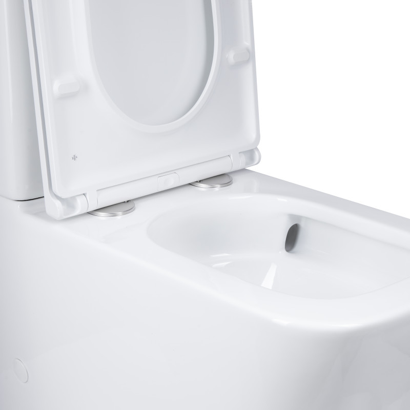 Qtap Напольный унитаз Tern Ultra Quiet безобедочный с сиденьем Soft-Close QT17222175AUQ1W White