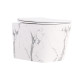 Унітаз підвісний Tern Ultra Quiet 490×365×325 мм, Marble, з сидінням Slim Duroplast / Soft-close / Quick Release QT17332303ASMR Qtap SD00054291