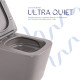 Унітаз підвісний Tern Ultra Quiet 490×365×325 мм, Stone Grey, з сидінням Slim Duroplast / Soft-close / Quick Release QT17332303ASSG Qtap SD00054289