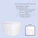 Готове рішення Qtap для ванної кімнати: підвісний унітаз Tern Ultra Quiet 525x345x360 + комплект інсталяції Standard (лінійна клавіша White) SD00057689