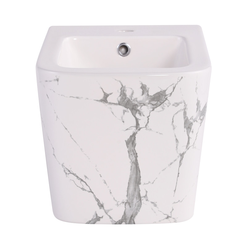 Біде підвісне Qtap Tern 520x350x330 мм, Marble QT17551303GMR SD00054295