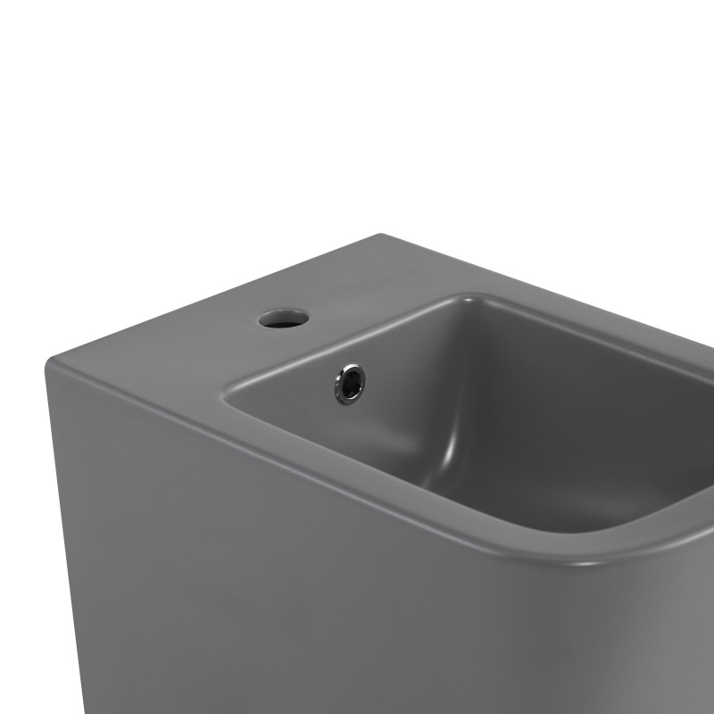 Біде підвісне Qtap Tern 520x350x330 мм, Stone grey QT17551303GSG SD00054293