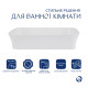 Комплект Qtap Virgo N: Раковина накладна 560x380x130 мм, White, прямокутна + Донний клапан Pop-up PU02 SD00054586