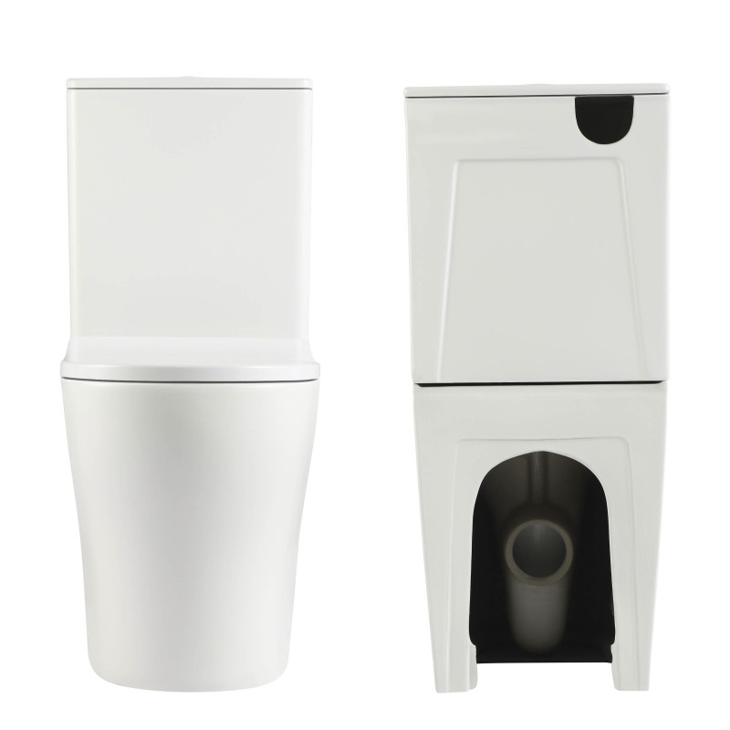 Qtap Унітаз підлоговий Virgo Ultra Quiet безобідковий з сидінням Soft-close WHITE QT18226092AW