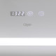 Qtap Дзеркало Mideya 700х800 з LED-підсвічуванням Touch, з антизапотіванням, з годинником, димером, рег. яскравості QT2078DCF7080W