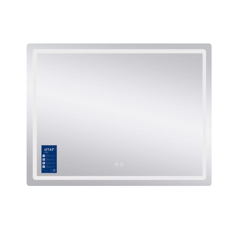 Дзеркало Qtap Mideya MI1) 1200х800 з LED-підсвічуванням Touch, з антизапотіванням, димером, рег. яскравості QT2078F12080 SD00054584