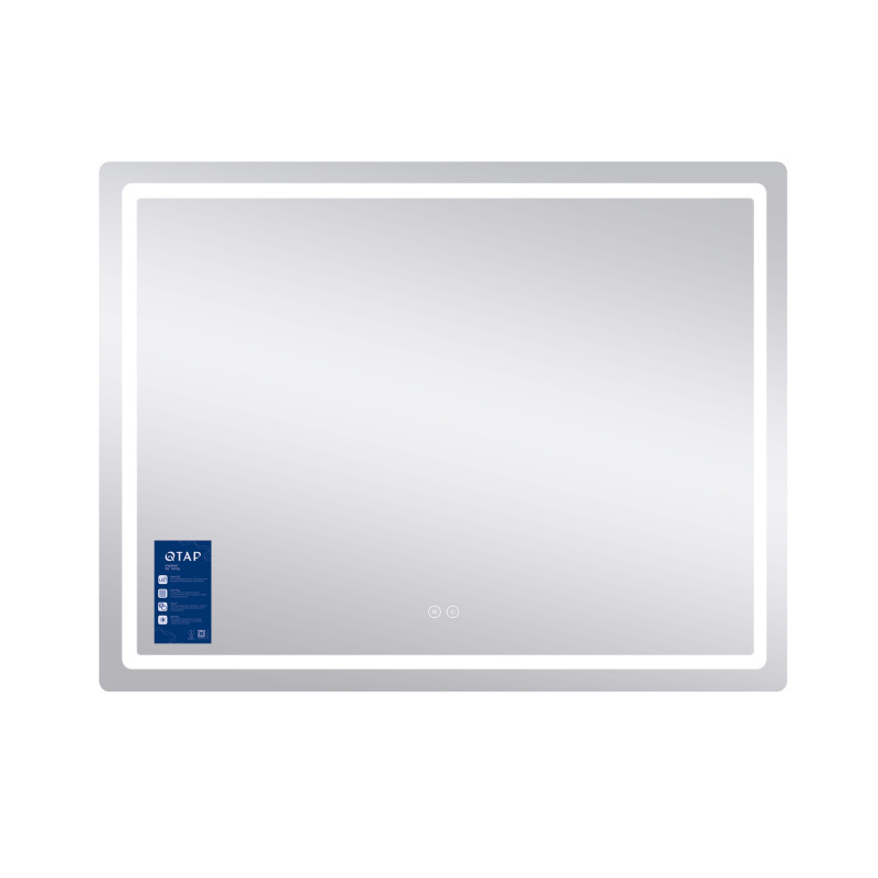 Дзеркало Qtap Mideya MI1) 1200х800 з LED-підсвічуванням Touch, з антизапотіванням, димером, рег. яскравості QT2078F12080 SD00054584