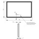 Qtap Дзеркало Mideya (DC-F906) 800х600 з LED-підсвічуванням Touch, з антизапотіванням, з годинником, димером, рег. яскравості QT2078F906W