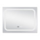 Qtap Дзеркало Mideya (DC-F906) 800х600 з LED-підсвічуванням Touch, з антизапотіванням, з годинником, димером, рег. яскравості QT2078F906W