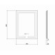 Qtap Дзеркало Mideya (DC-F936) 500х800 з LED-підсвічуванням Touch, з антизапотіванням, з годинником, димером, рег. яскравості QT2078F936W