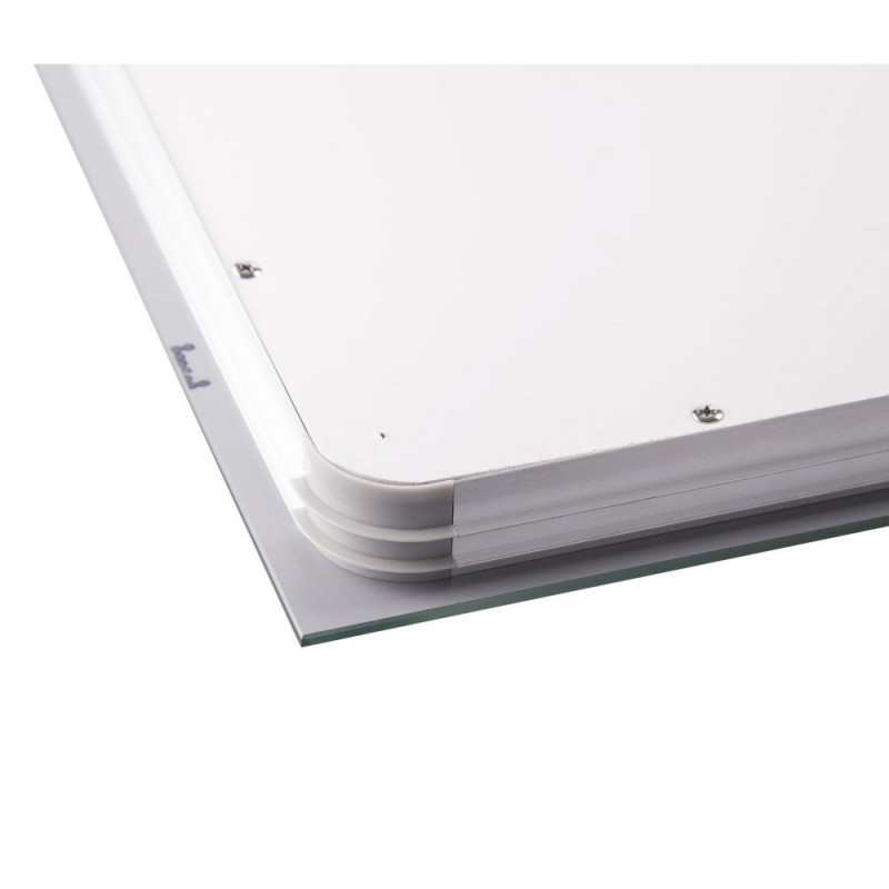 Qtap Дзеркало Mideya (DC-F937) 600х800 з LED-підсвічуванням Touch, з антизапотіванням, з годинником, димером, рег. яскравості QT2078F937W