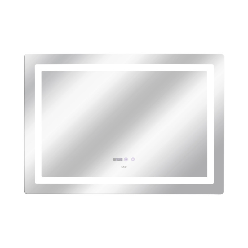 Qtap Дзеркало Mideya 1000х700 з LED-підсвічуванням Touch, з антизапотіванням, з годинником, димером, рег. яскравості QT2078NCF10070W