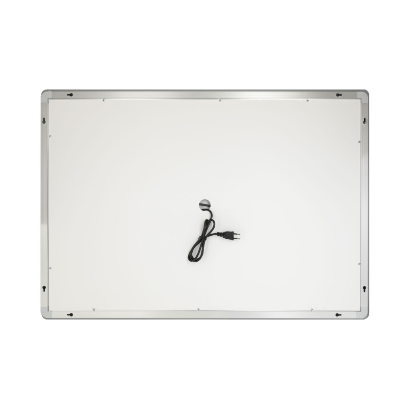 Qtap Дзеркало Mideya 1000х700 з LED-підсвічуванням Touch, з антизапотіванням, з годинником, димером, рег. яскравості QT2078NCF10070W