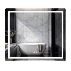 Дзеркало Qtap Mideya (MI2) 800х700 з LED-підсвічуванням Touch, з антизапотіванням, з димером, рег. яскравості QT2078NCF807048476 SD00054600