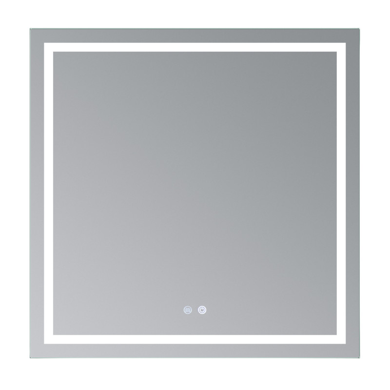 Дзеркало Qtap Mideya (MI1) 800x800 з LED-підсвічуванням Touch, з антизапотіванням, димером, рег. яскравості QT2078NCF808048477 SD00054601