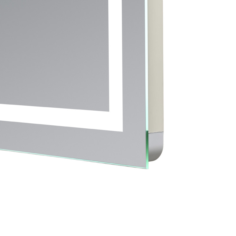 Дзеркало Qtap Mideya (MI1) 800x800 з LED-підсвічуванням Touch, з антизапотіванням, димером, рег. яскравості QT2078NCF808048477 SD00054601