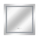 Qtap Дзеркало Mideya 800x800 з LED-підсвічуванням Touch, з антизапотіванням, з годинником, димером, рег. яскравості QT2078NCF8080W