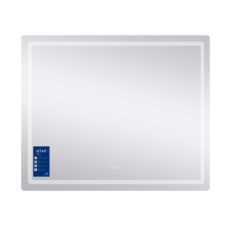 Дзеркало Qtap Mideya (MI2) 900х700 з LED-підсвічуванням Touch, з антизапотіванням, з димером, рег. яскравості QT2078NCF9070 SD00054604