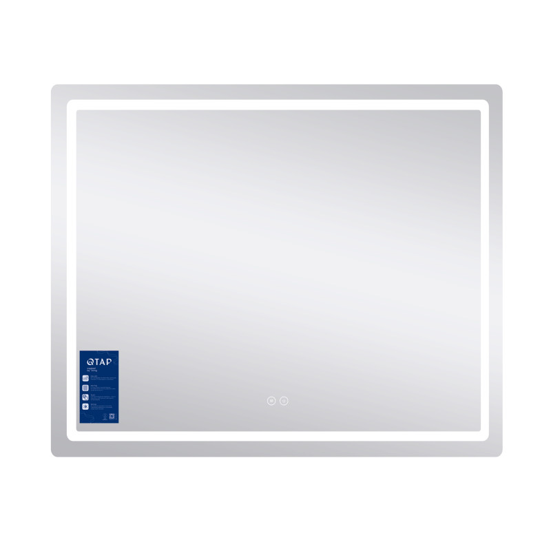 Дзеркало Qtap Mideya (MI2) 900х700 з LED-підсвічуванням Touch, з антизапотіванням, з димером, рег. яскравості QT2078NCF9070 SD00054604