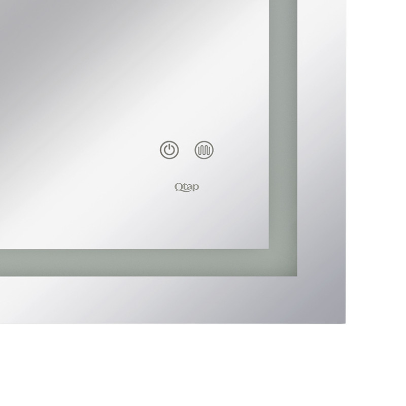 Qtap Дзеркало Mideya 900х700 з LED-підсвічуванням Touch, з антизапотіванням, з димером, рег. яскравості Reverse QT2078NCF9070W