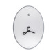 Qtap Дзеркало Mideya 500х700 з LED-підсвічуванням Touch, з антизапотіванням, з годинником, димером, рег. яскравості QT2078NCR5070W
