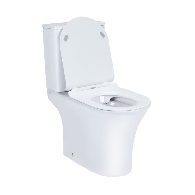 Qtap Унітаз-компакт Presto безобідковий з сідінням Soft-close QT24221217AW