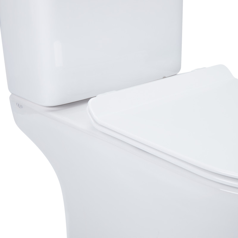Qtap Унітаз-компакт Presto безобідковий з сідінням Soft-close QT24221217AW