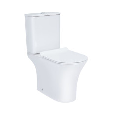 Qtap Унітаз-компакт Presto безобідковий з сідінням Soft-close QT24221217AW