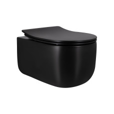 Qtap Унітаз підвісний Taurus безободковий з сидінням Soft-close QT2433084EUQMB