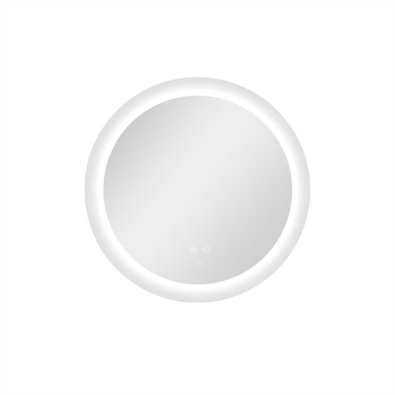Qtap Дзеркало Taurus R600 з LED-підсвічуванням Touch, з антизапотіванням, з димером, рег. темп. кольору (3000-6500K) QT2478R607