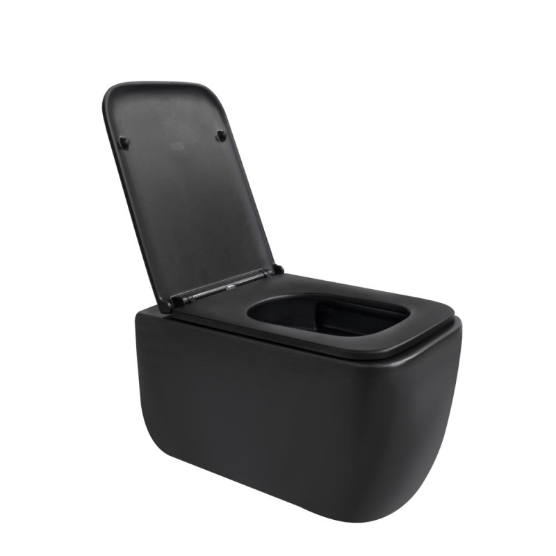 Qtap Унітаз підвісний Gemini безободковий з сидінням Soft-close QT2533076EUQMB