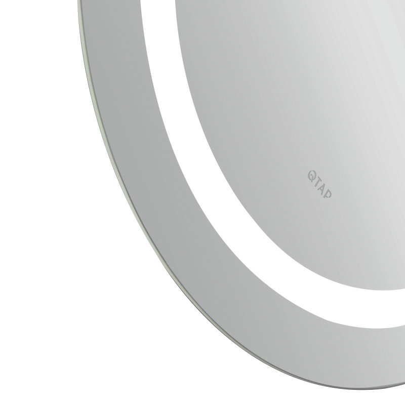 Qtap Дзеркало Gemini 500х700 з LED-підсвічуванням Touch, з антизапотіванням, з димером, рег. темп. кольору (3000-6500K) Reverse QT2578R5070