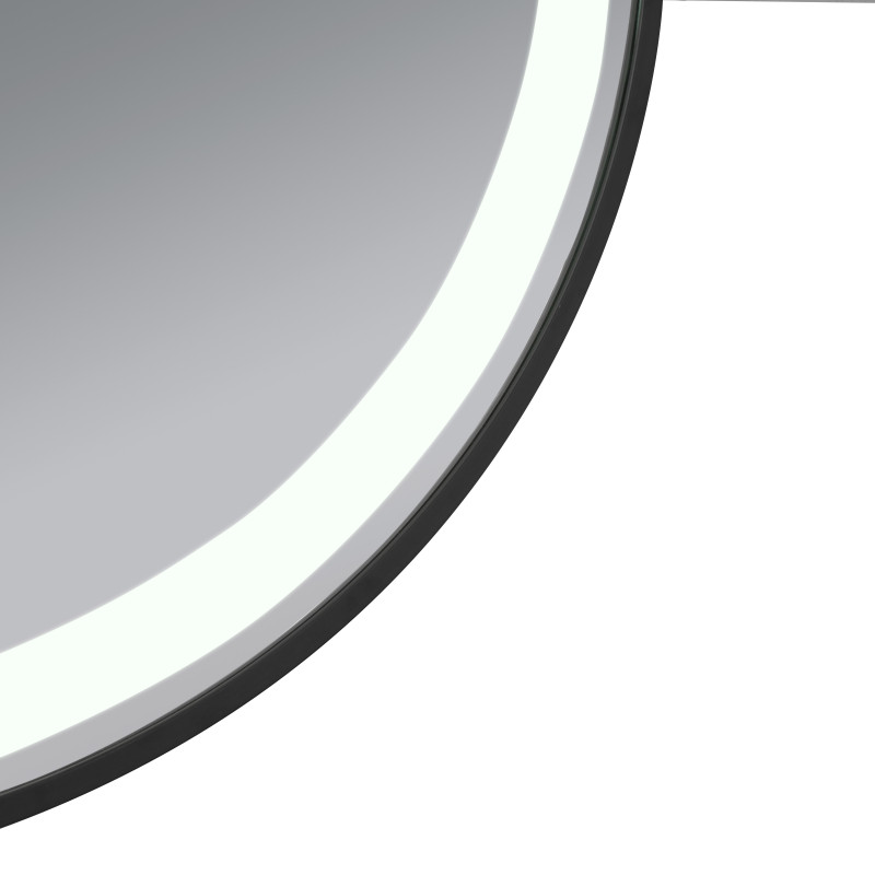 Qtap Дзеркало Gemini 800х700 з LED-підсвічуванням Touch, з антизапотіванням, з димером, рег. темп. кольору (3000-6500K) Reverse QT2578R8072B