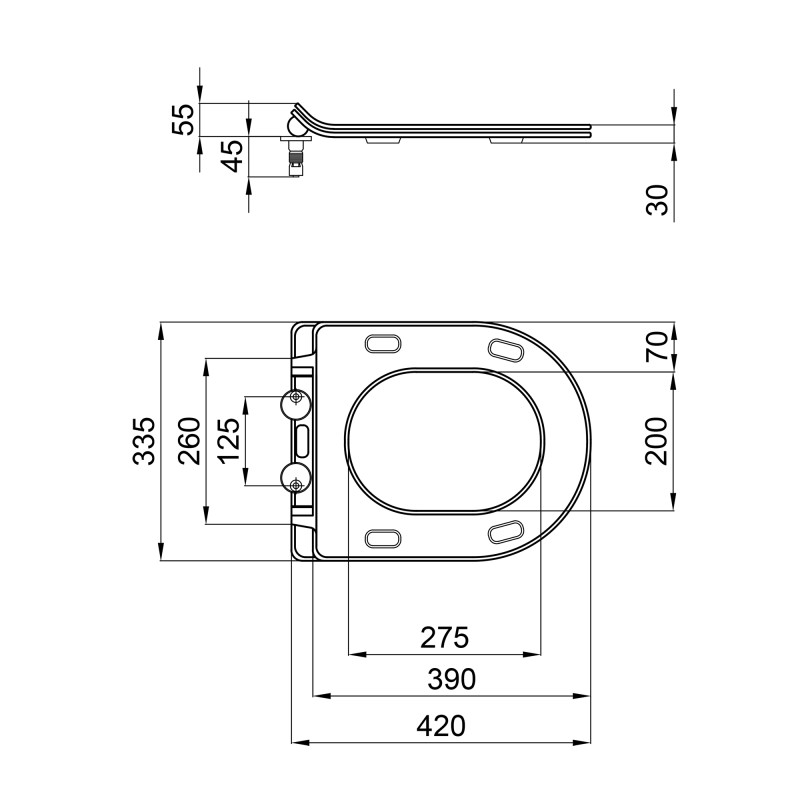 Qtap Сидіння для унітаза Presto з мікроліфтом Slim QT26991217AW