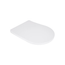 Сидіння для унітаза підлогового (Vlasta) 560×363×30 мм, White, з мікроліфтом, Slim Duroplast, Quick Release QT28228300W3 Qtap SD00053688