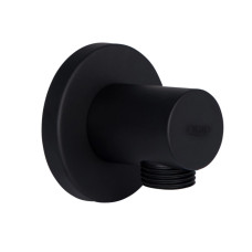 Акційний набір Qtap 1+1=3: Підключення для шлангу Spojeni Matt Black, округле QTCRBB030 SD00056274