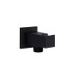 Qtap Підключення з тримачем для шланга Spojeni прямокутне QTCRBBH025 Black Matt