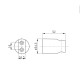Qtap Тримач для ручного душу Spojeni округлий QT829910842854OB Black Matt