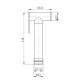 Qtap Лійка для гігієнічного душу Rucni округла QT889910842855OB Black Matt
