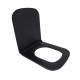Сидіння для унітаза Qtap Tern 420х340х35 мм, Matt Black, з мікроліфтом, Slim Duroplast, Quick Release QT99HY2322MB SD00051482