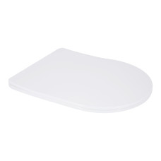 Сидіння для унітаза (Grand) 425х363х30 мм, White, з мікроліфтом Slim Duroplast, Quick Relase Qtap SD00053194