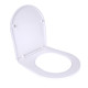 Сидіння для унітаза (Grand) 425х363х30 мм, White, з мікроліфтом Slim Duroplast, Quick Relase Qtap SD00053194
