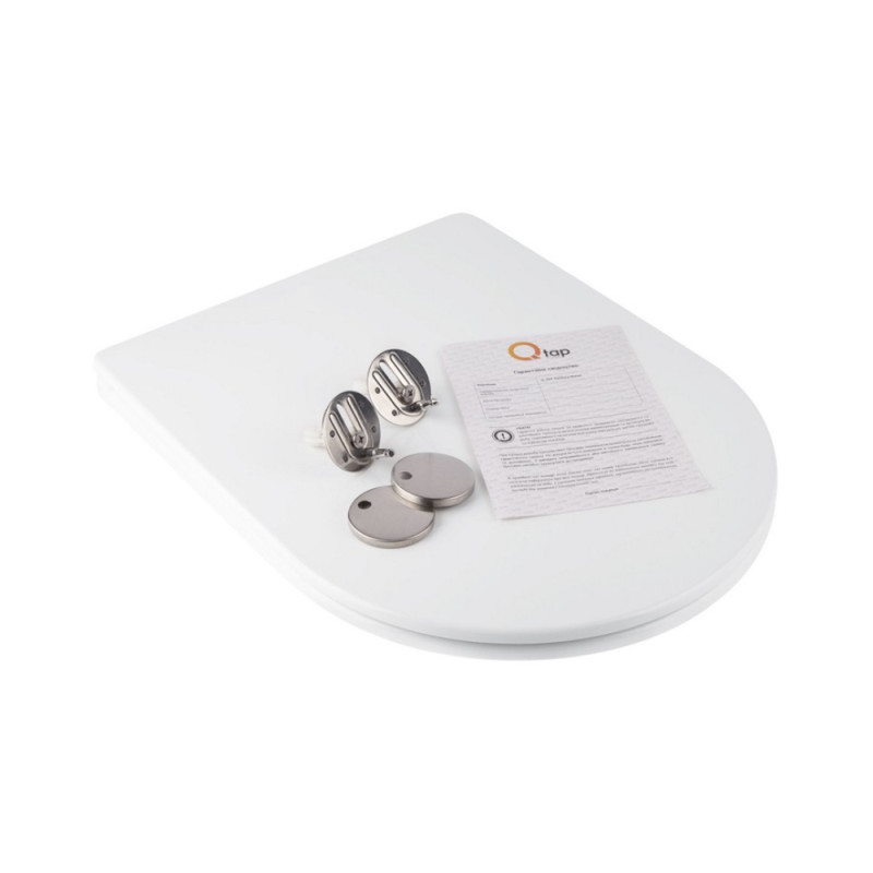 Qtap Сидіння для унітаза (Swan, Jay) з мікроліфтом Slim QT1699SC5176W