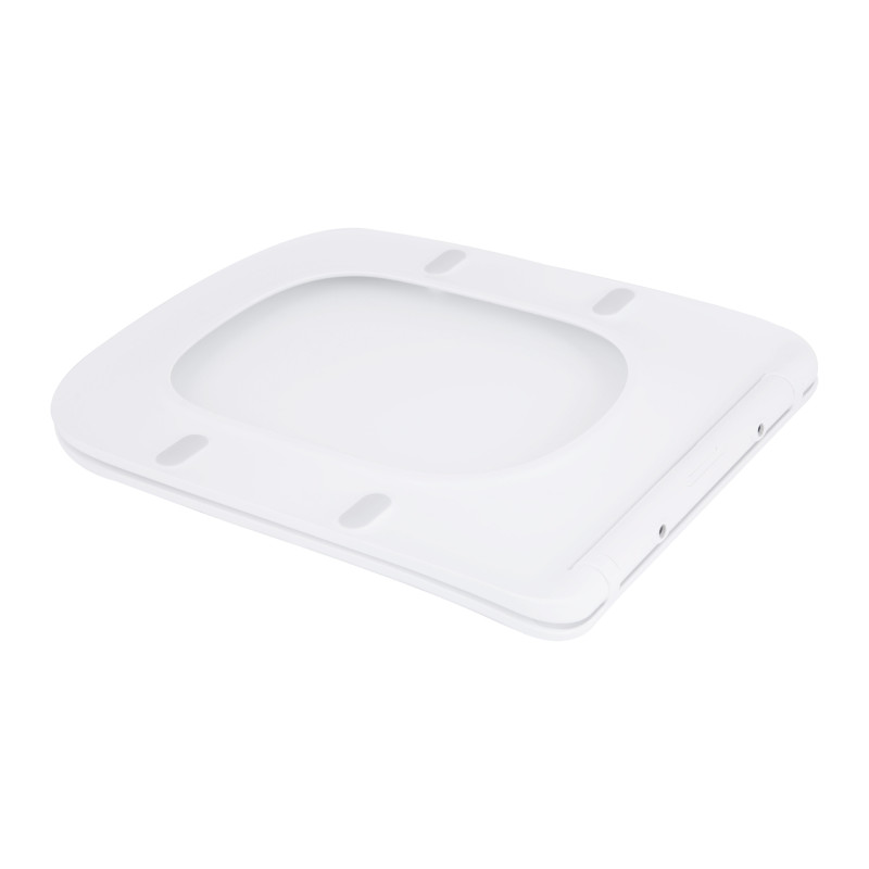 Сидіння для унітаза підлогового (Stenava) 435×345×30 мм, White, з мікроліфтом, Slim Duroplast, Quick Release QT99SC8303W Qtap SD00053190