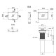 Раковина накладна Qtap Aquarius 470x380x120 мм, Stone grey, прямокутна, з донним клапаном QTAQA188SG49780 SD00055904