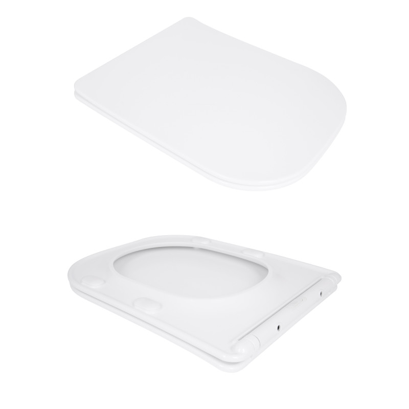 Унітаз підлоговий Qtap Aquarius Ultra Quiet 620×355×790 мм з сидінням Soft-close, White QTAQAW27W49262 SD00055386