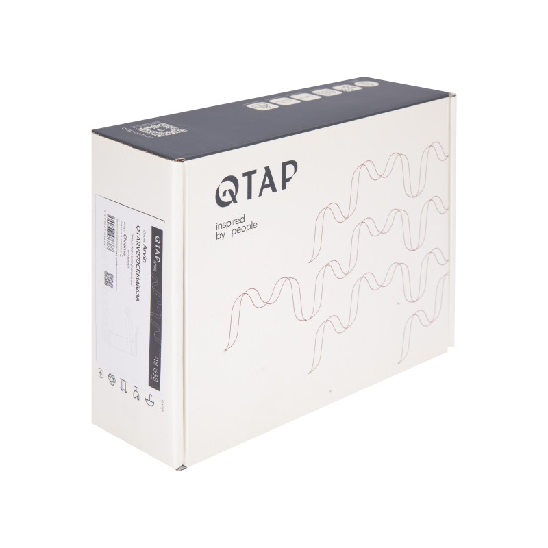 Змішувач для раковини низький Qtap Arvin QTARV270CRM48638 Chrome SD00054762