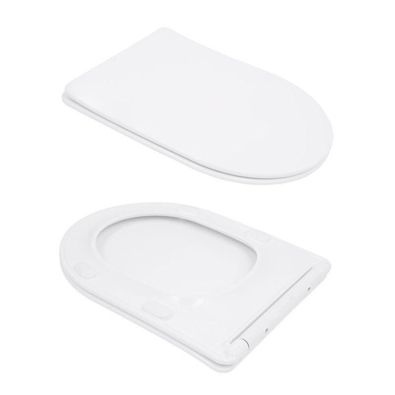 Унітаз підлоговий Qtap Arvin Ultra Quiet 630×350×795 мм з сидінням Soft-close, White QTARV27W49259 SD00055383