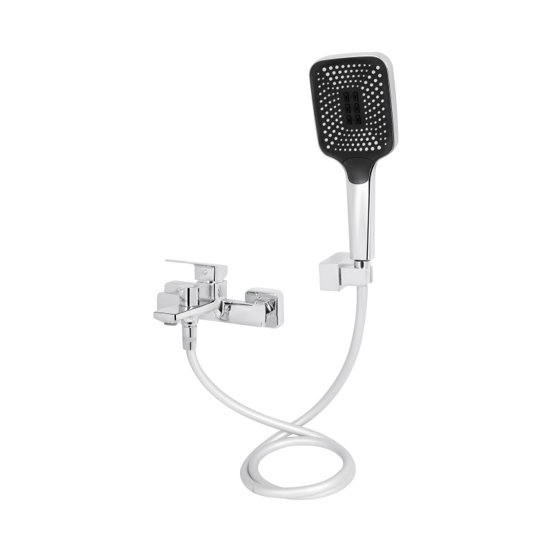 Змішувач для ванни Qtap Capricorn з душовим гарнітуром Chrome (k35) QTCAP3060102C48222 SD00054346