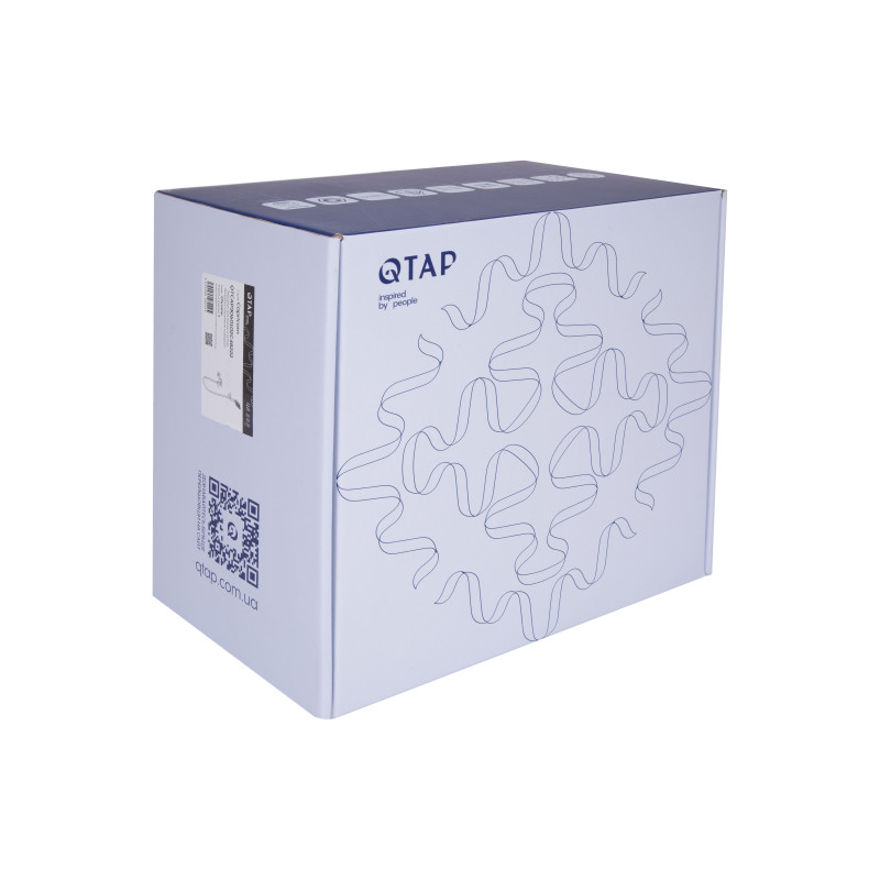 Змішувач для ванни Qtap Capricorn з душовим гарнітуром Chrome (k35) QTCAP3060102C48222 SD00054346